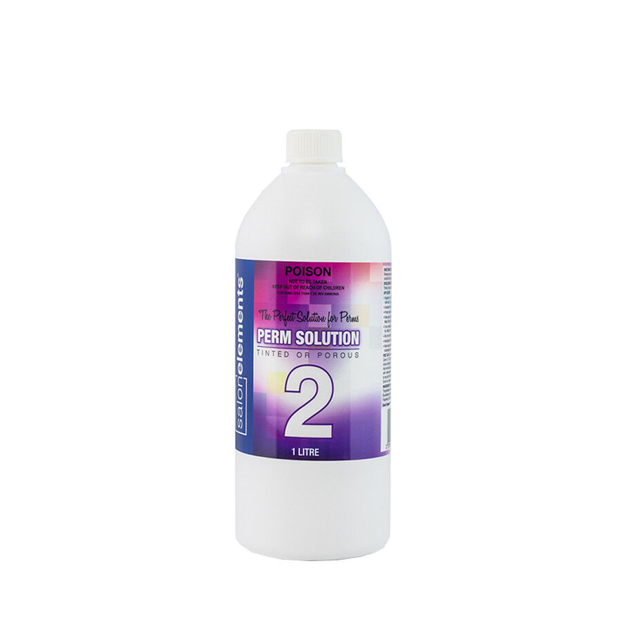 (2) Perm Solution for Tinted or Porous Hair 1Lt